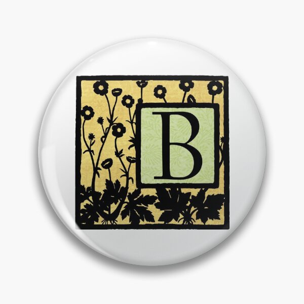 Item preview, Buttercup Monogram B Botanical Silhouette designed and sold by magicwoodwrkshp.