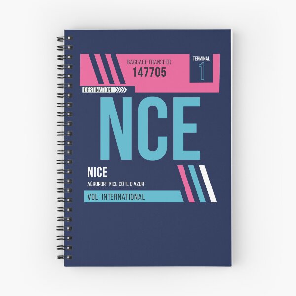 Item preview, Nice (NCE) Airport Code Baggage Tag designed and sold by SLAG-Creative.