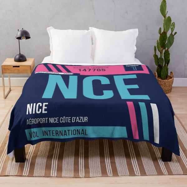 Item preview, Nice (NCE) Airport Code Baggage Tag designed and sold by SLAG-Creative.