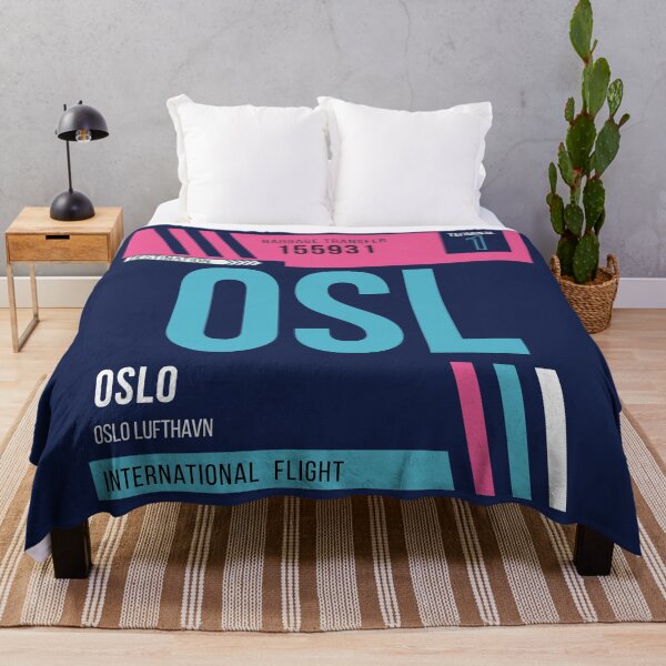 Item preview, Oslo (OSL) Airport Code Baggage Tag designed and sold by SLAG-Creative.