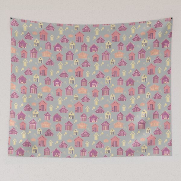 Item preview, Huts gray pink designed and sold by AliseeP.