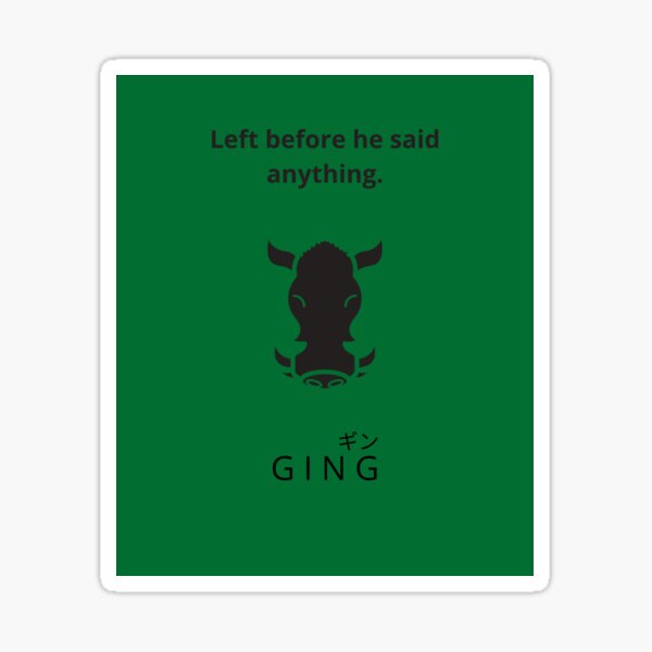 Ging Freecss Stickers for Sale