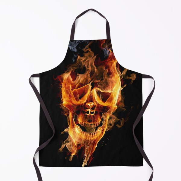 Item preview, Flaming And Smoking Skull designed and sold by TopMerchz.