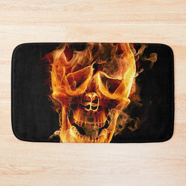 Item preview, Flaming And Smoking Skull designed and sold by TopMerchz.