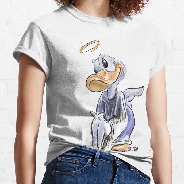Charcoal and Oil - Angel Donald Duck Classic T-Shirt