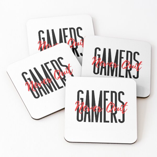 Item preview, Gamers Never Quit Motivational Quote For Gamers designed and sold by Sutra-Lotus-Co.
