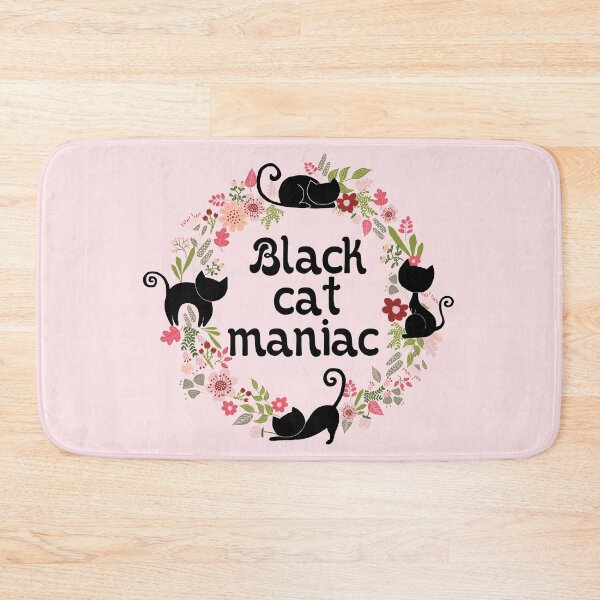 Item preview, Black cat maniac designed and sold by PurrfectCorner.