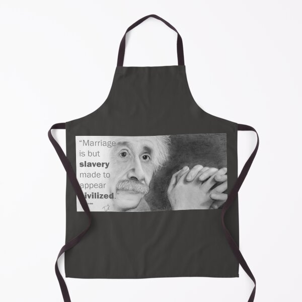 Item preview, Albert Einstein portrait: "Marriage is but slavery made to appear civilized." designed and sold by danielcoart.