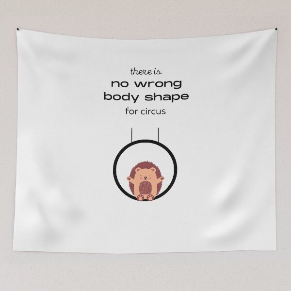 Item preview, Funny Hedgehog Circus Aerial designed and sold by bdoraz.