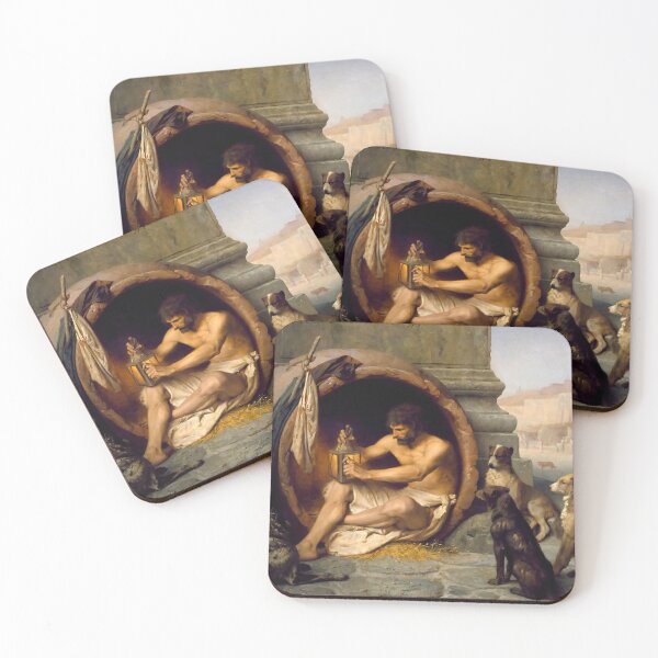 Item preview, Diogenes the Cynical Philosopher and his dogs designed and sold by ClassicalGreece.