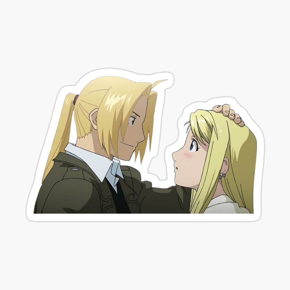 FullMetal Alchemist Anime Edward and Alphonse on White Refrigerator Magnet  NEW