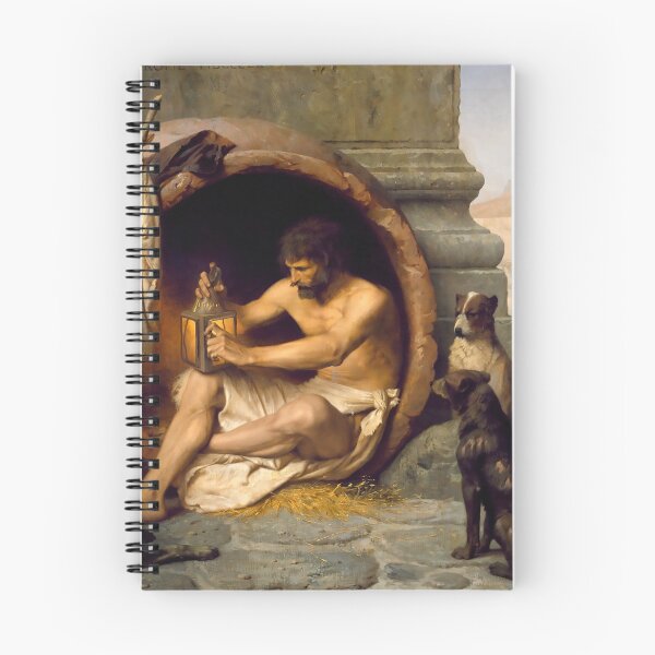 Aperçu de l'œuvre Diogène le philosophe cynique et ses chiens créée et vendue par ClassicalGreece.