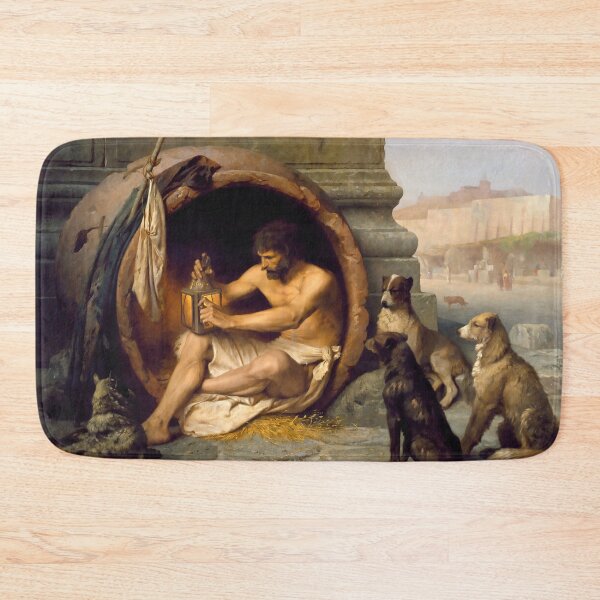Item preview, Diogenes the Cynical Philosopher and his dogs designed and sold by ClassicalGreece.