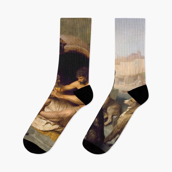 Item preview, Diogenes the Cynical Philosopher and his dogs designed and sold by ClassicalGreece.
