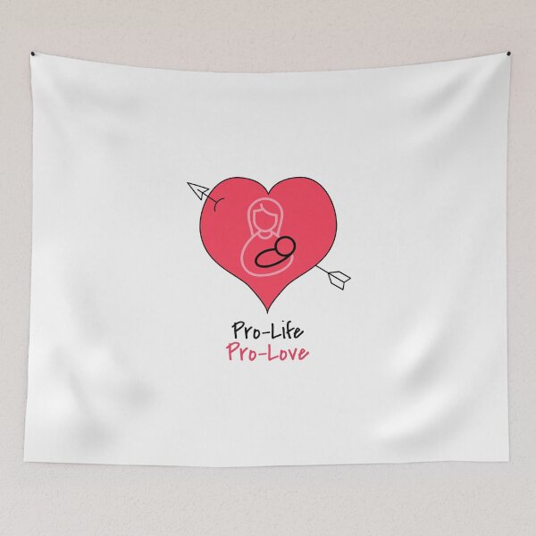Aperçu de l'œuvre Pro-Life Pro-Love créée et vendue par fireproofblaze.