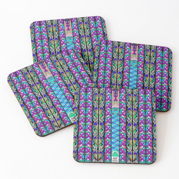 Item preview, A colourful Celtic carpet style pattern. designed and sold by Frankie Doodles!.