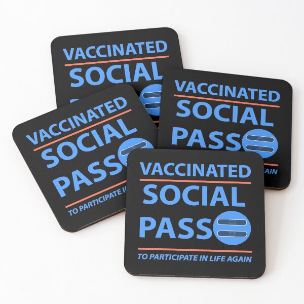 Item preview, Vaccinated - Social Pass - Vaccine - Vaccination - Club Pub  designed and sold by Rami Khalifah.