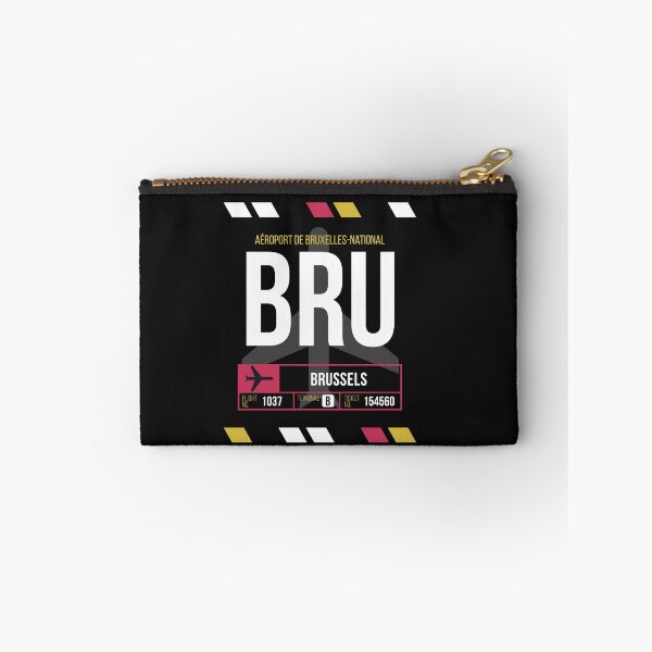 Item preview, Brussels (BRU) Airport Code Baggage Tag designed and sold by SLAG-Creative.