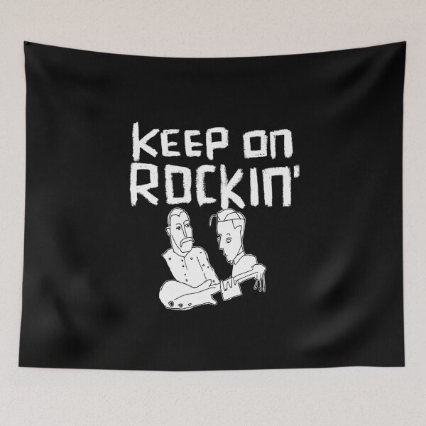 Item preview, Keep on Rockin Rock Musicians Mustache Band designed and sold by badlydrawnbabe.