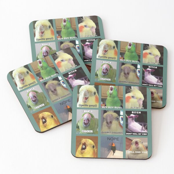 Item preview, Parrots Meme Mood designed and sold by BurgerDesigns.