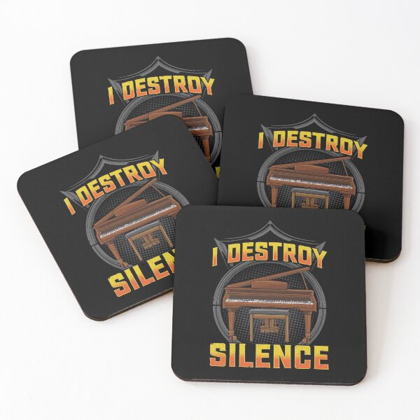 Item preview, Funny I Destroy Silence Piano Concert Pianist Pun designed and sold by perfectpresents.