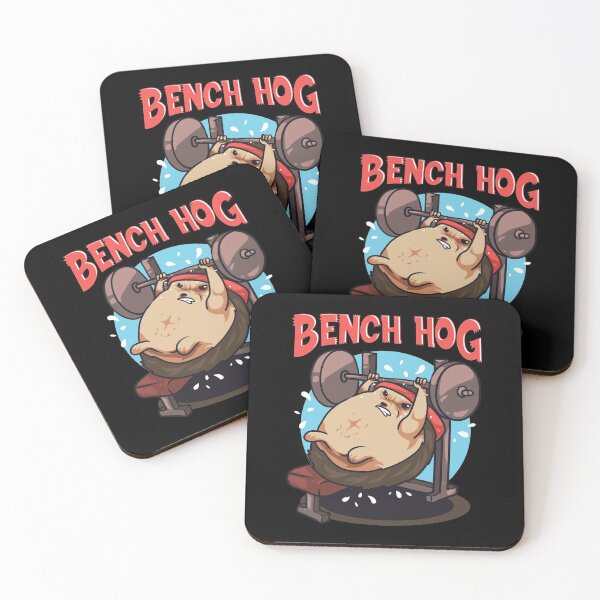 Item preview, Awesome Bench Hog Funny Gym Lifting Bench Pressing designed and sold by perfectpresents.