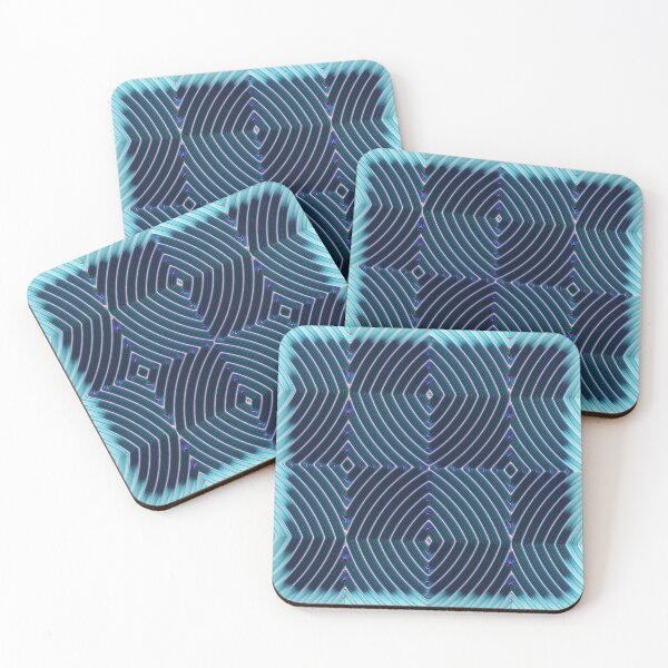 Item preview, Black and blue metallic ripple pattern designed and sold by Arcane  Adorable.