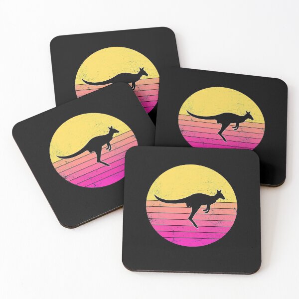 Item preview, kangaroo sunset vintage style designed and sold by Te-designer.