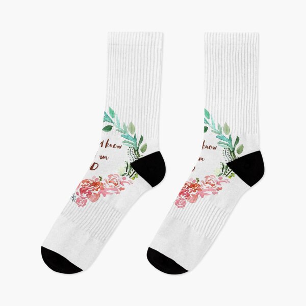 Artikelvorschau, Blumenkranz Zitat - Sei still und wisse, dass ich Gott bin entworfen und verkauft von AnnestiMeets.