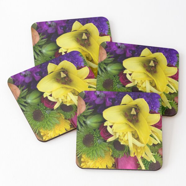 Item preview, Yellow & Purple Flowers designed and sold by Jason Tompkins.