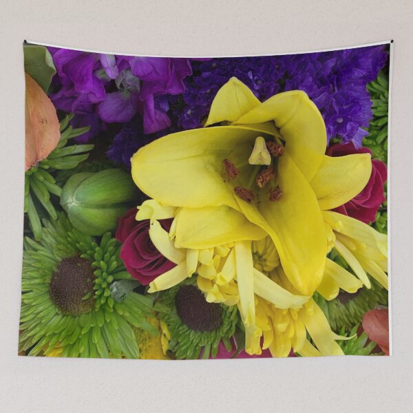 Item preview, Yellow & Purple Flowers designed and sold by Jason Tompkins.