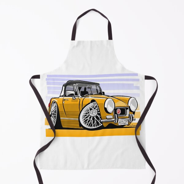Item preview, MG Midget RWA mk3 caricature bronze yellow designed and sold by car2oonz.