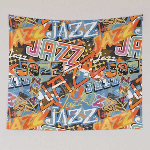 Item preview, Colorful Jazz music pattern designed and sold by being trendy.