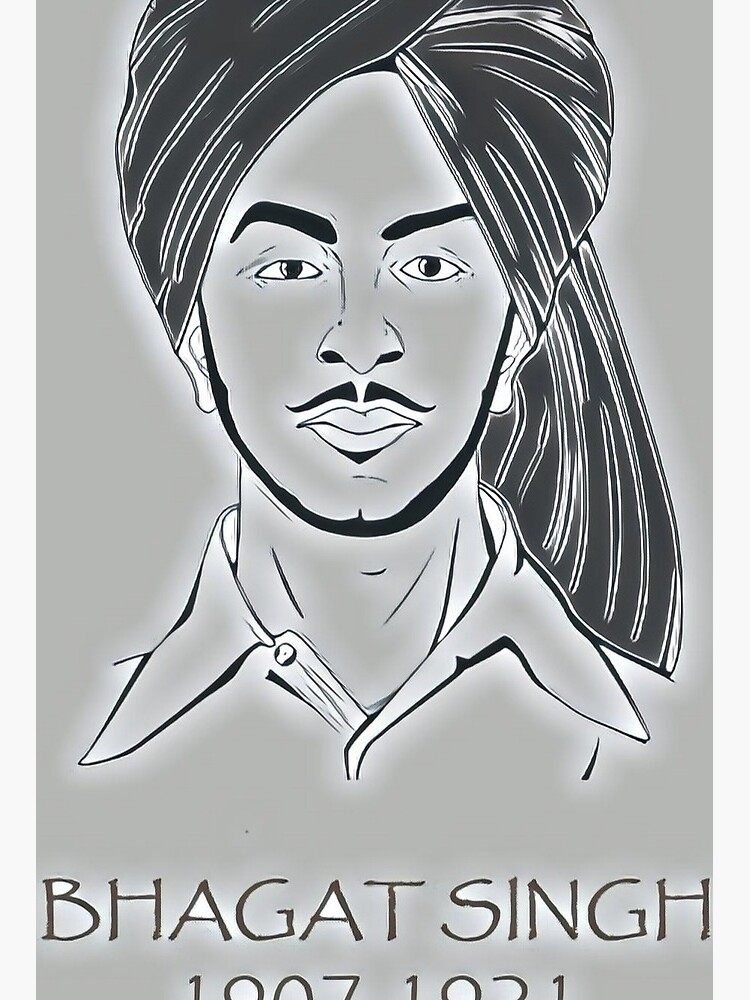 Pencil Sketch of Bhagat Singh  DesiPainterscom