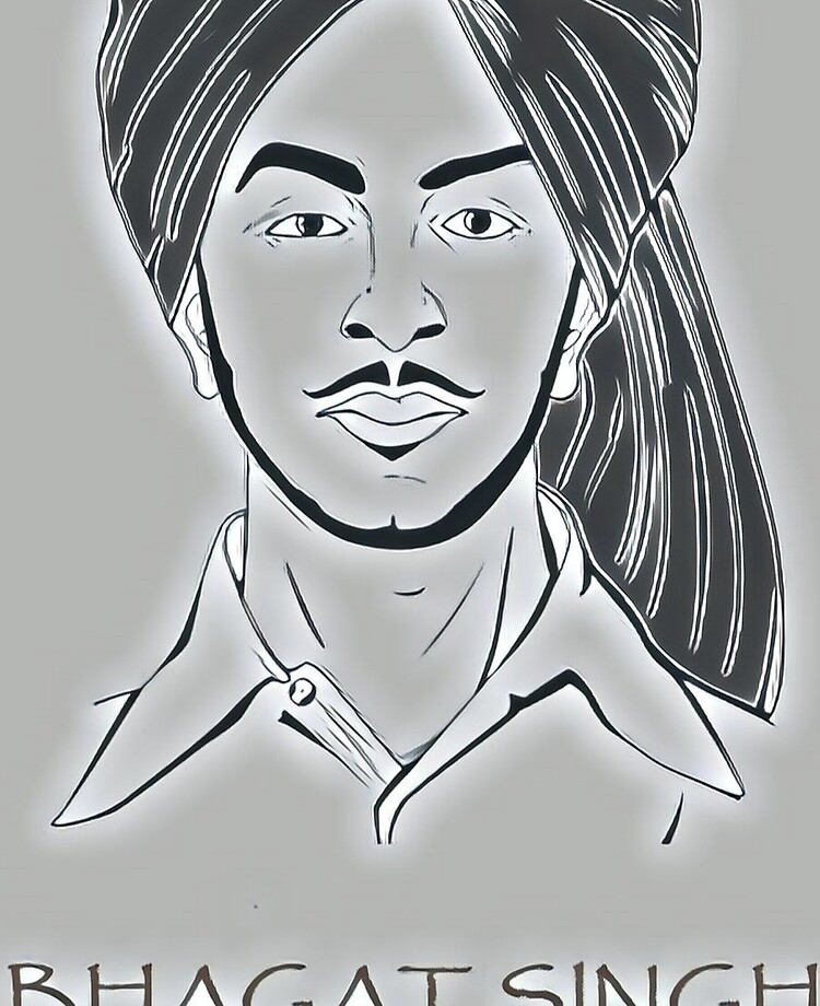 Madhuarts95  Digital art of bhagat singh 26th January special  26thjanuary republic bhagatsingh digitalart singlelineart  Facebook