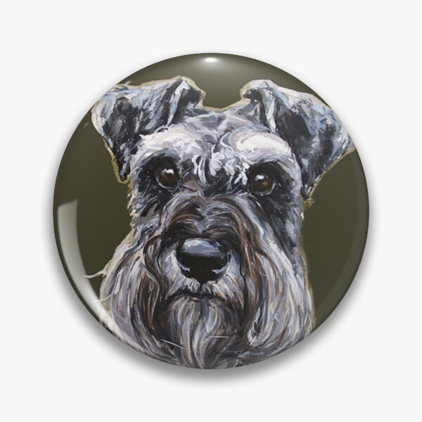 Item preview, Schnauzer dog art full face pets dogs cute sweet puppy designed and sold by Coolstuff4you71.