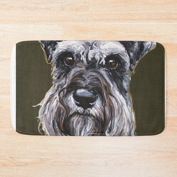 Item preview, Schnauzer dog art full face pets dogs cute sweet puppy designed and sold by Coolstuff4you71.