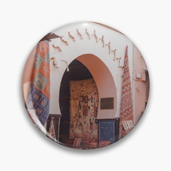 Item preview, Marrakech colorful souks market, rugs and carpets doorway designed and sold by Morocco Marrakech Photo Prints.