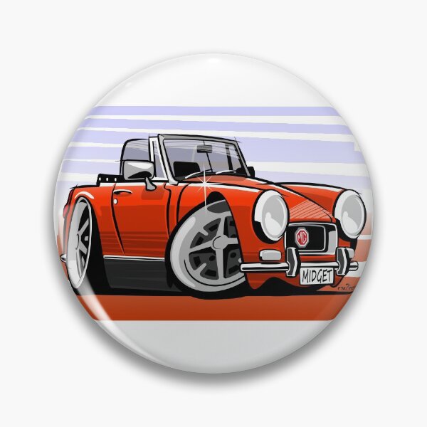 Item preview, MG Midget RWA mk3 caricature blaze  designed and sold by car2oonz.