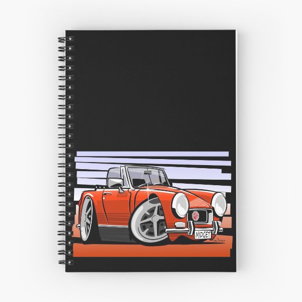 Item preview, MG Midget RWA mk3 caricature blaze  designed and sold by car2oonz.
