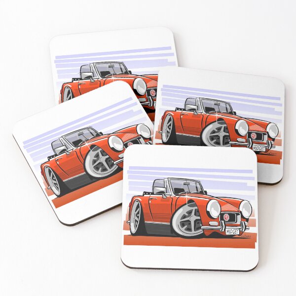 Item preview, MG Midget RWA mk3 caricature blaze  designed and sold by car2oonz.