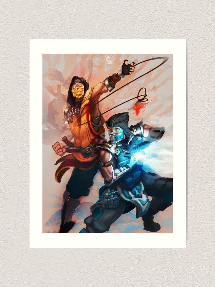 Scorpion And Sub Zero Mortal Kombat Art Print By The Mister Redbubble