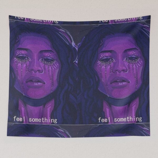 Item preview, Feel Something EUPHORIA (zendaya) Poster designed and sold by boopsblunt.