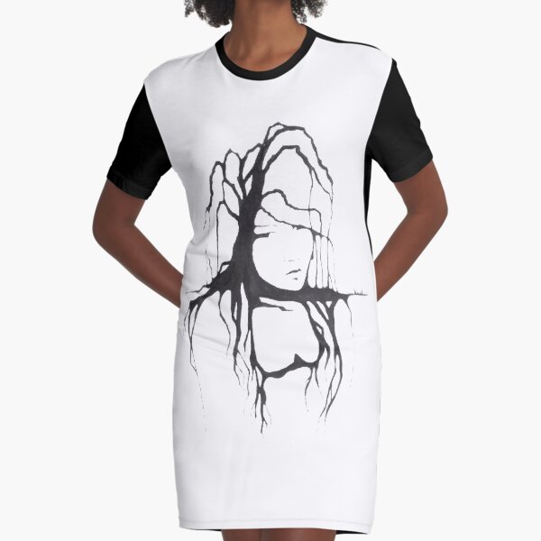 Willow Tree Graphic T-Shirt Dress