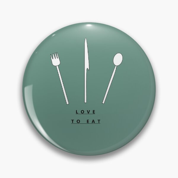 Item preview, Love To Eat Words With Knife Fork and Spoon designed and sold by DesignsByMuriel.