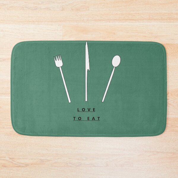 Item preview, Love To Eat Words With Knife Fork and Spoon designed and sold by DesignsByMuriel.