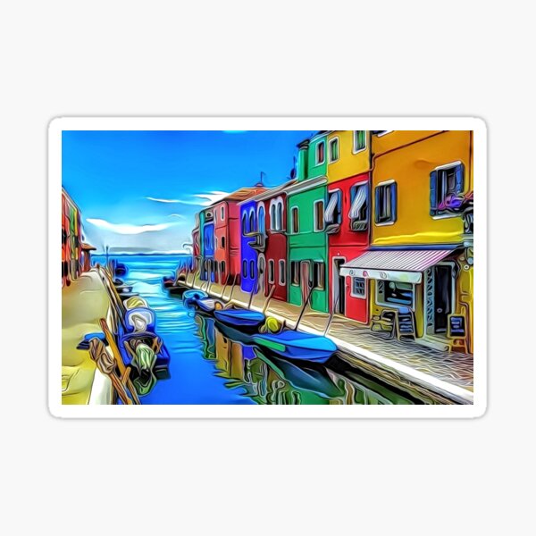 Item preview, Burano artwork from my photo designed and sold by pietrofoto.