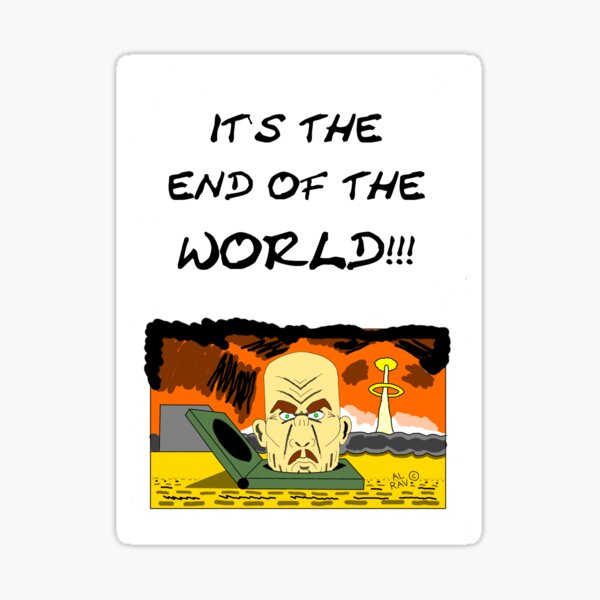 Item preview, Mr. Frustrated Mustached: it`s the end of the world designed and sold by Alrav.