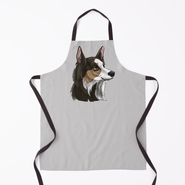 Item preview, Brown Tricolor Border Collie bust designed and sold by GnomelyDragon.
