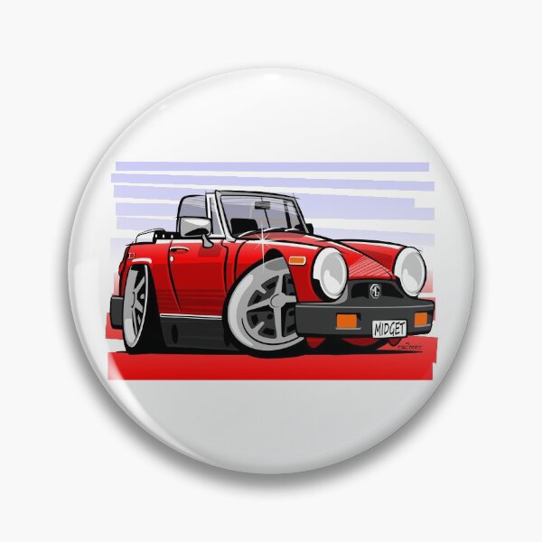 Item preview, MG Midget 1500 caricature red US spec designed and sold by car2oonz.